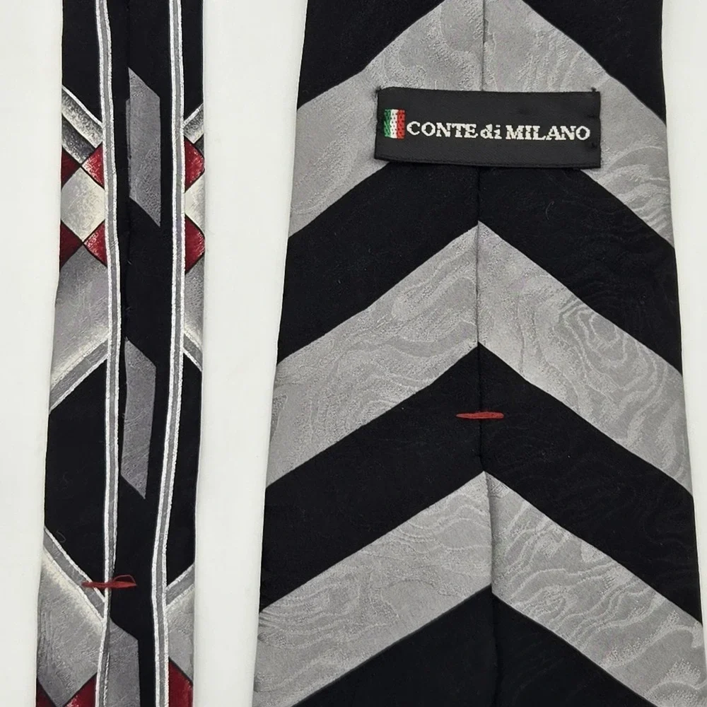 Conte di‎ Milano Silk Tie Mens Geometric Designer Formal Dress Neckwear 58x4